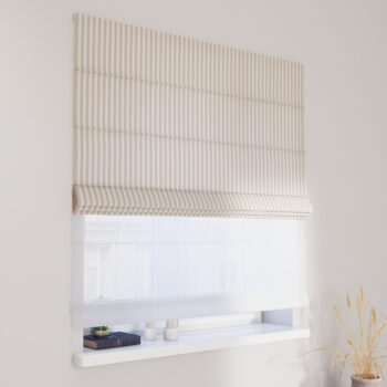 DUO Rímska roleta, béžovo-biele prúžky, Quadro, 136-07