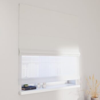 DUO Rímska roleta, biela štruktúra, Blackout 300 cm, 269-10