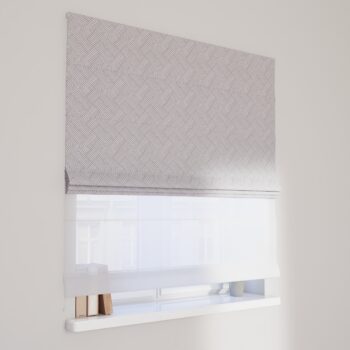 DUO Rímska roleta, geometrické sivé vzory, Sunny, 143-45