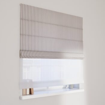 DUO Rímska roleta, granátovo-biele prúžky, Quadro, 136-02