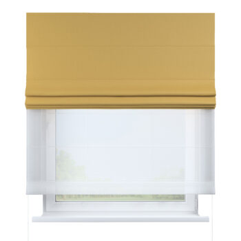 DUO Rímska roleta, horčicovo žltá s výraznou štruktúrou, Blackout - zatemňujúca, 269-68