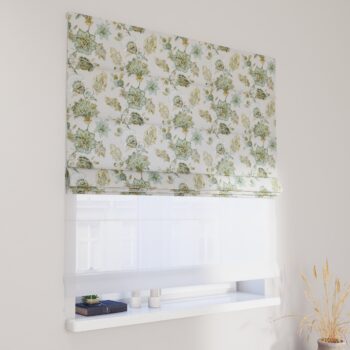 DUO Rímska roleta, kvety na béžovo - sivom podklade, Flowers, 143-67