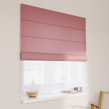 DUO Rímska roleta, matná ružová, Cotton Panama, 702-43
