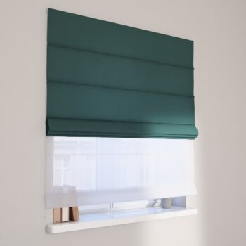 DUO Rímska roleta, matná smaragdová zelená, Linen, 159-09