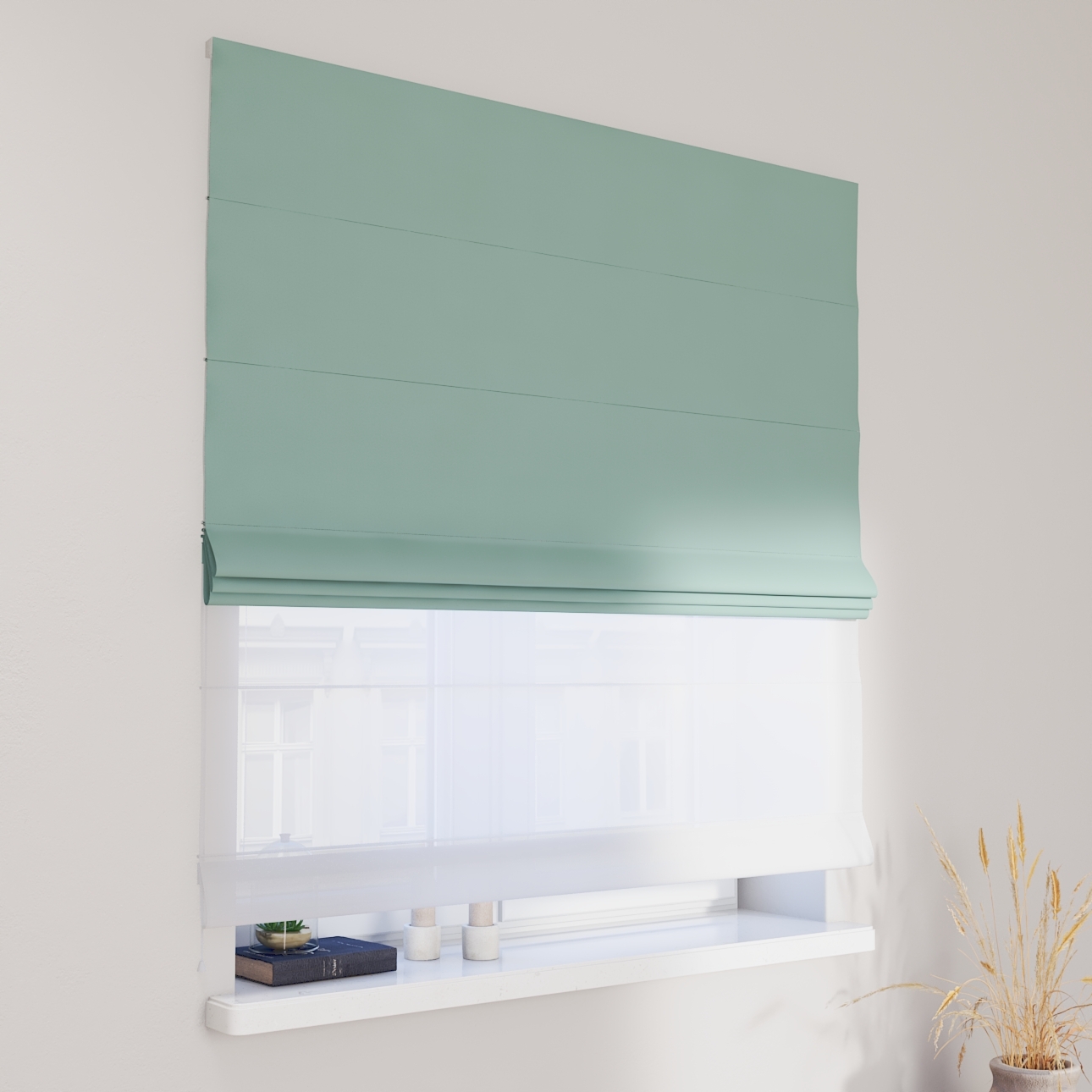 DUO Rímska roleta, mätová, Blackout 300 cm, 269-09 DUO Rímska roleta, mätová, Blackout 300 cm, 269-09