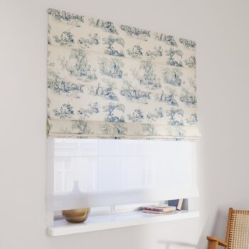 DUO Rímska roleta, modrý vzor na svetlobéžovom podklade, Avinon, 132-66