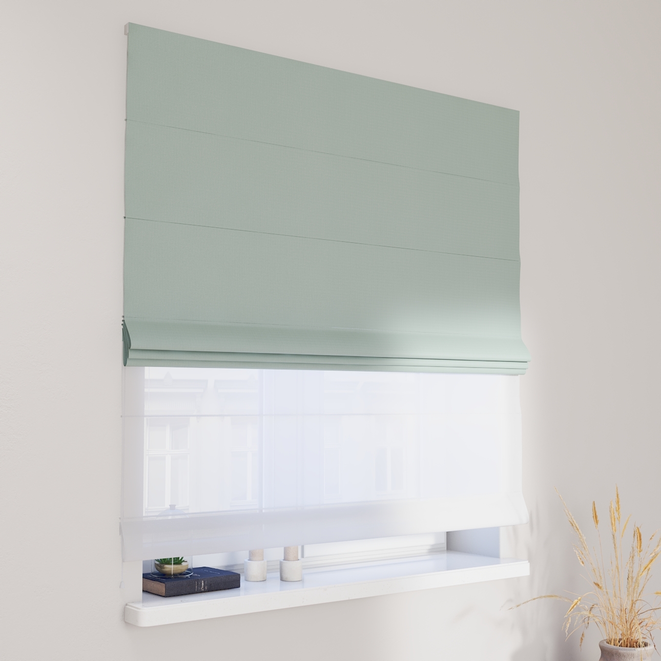 DUO Rímska roleta, pastelovo mätová, Blackout - zatemňujúca, 269-61 DUO Rímska roleta, pastelovo mätová, Blackout - zatemňujúca, 269-61
