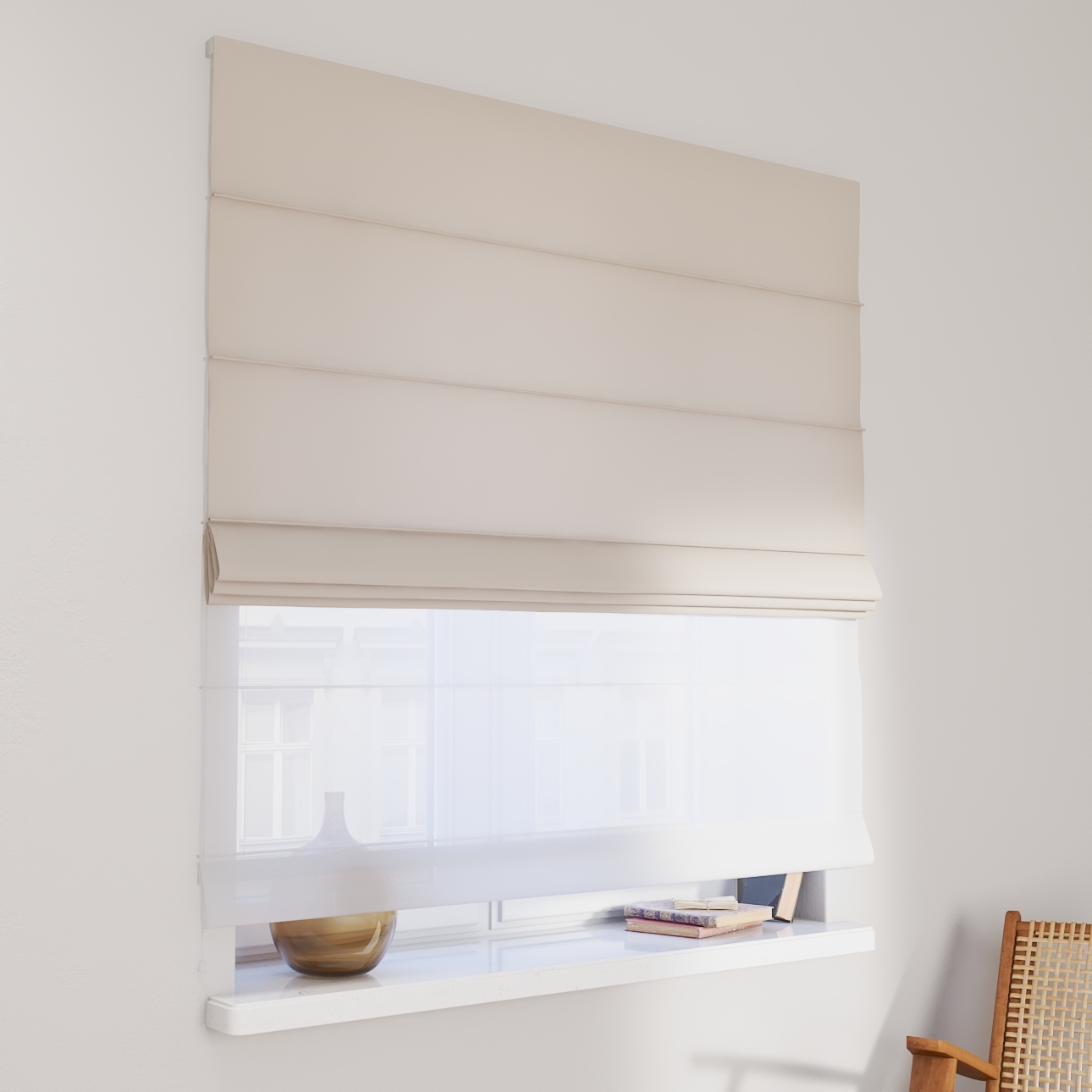 DUO Rímska roleta, prírodný ľan, Linen, 392-05 DUO Rímska roleta, prírodný ľan, Linen, 392-05