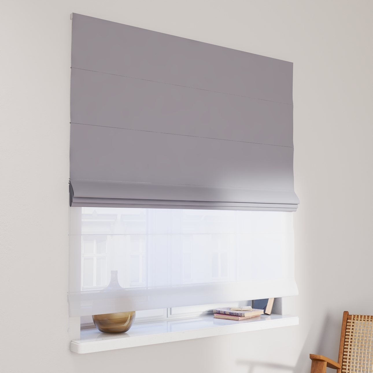 DUO Rímska roleta, svetlo sivá, Blackout - zatemňujúca, 269-96 DUO Rímska roleta, svetlo sivá, Blackout - zatemňujúca, 269-96