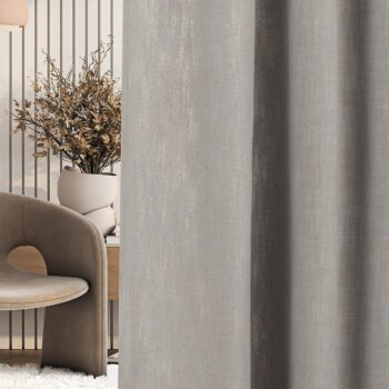 Hotový záves s páskou 140x280cm šedá, 140 x 280 cm