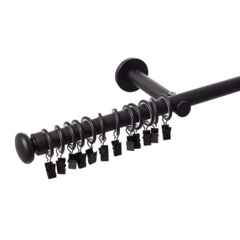 Jednoduchá garniža Modern black matt 160cm, 160 cm