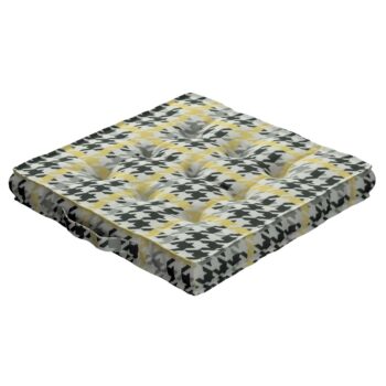 Kamil s úchytom, žlto - čierne pepito, 50 x 50 x 10 cm, Výpredaj, 137-79