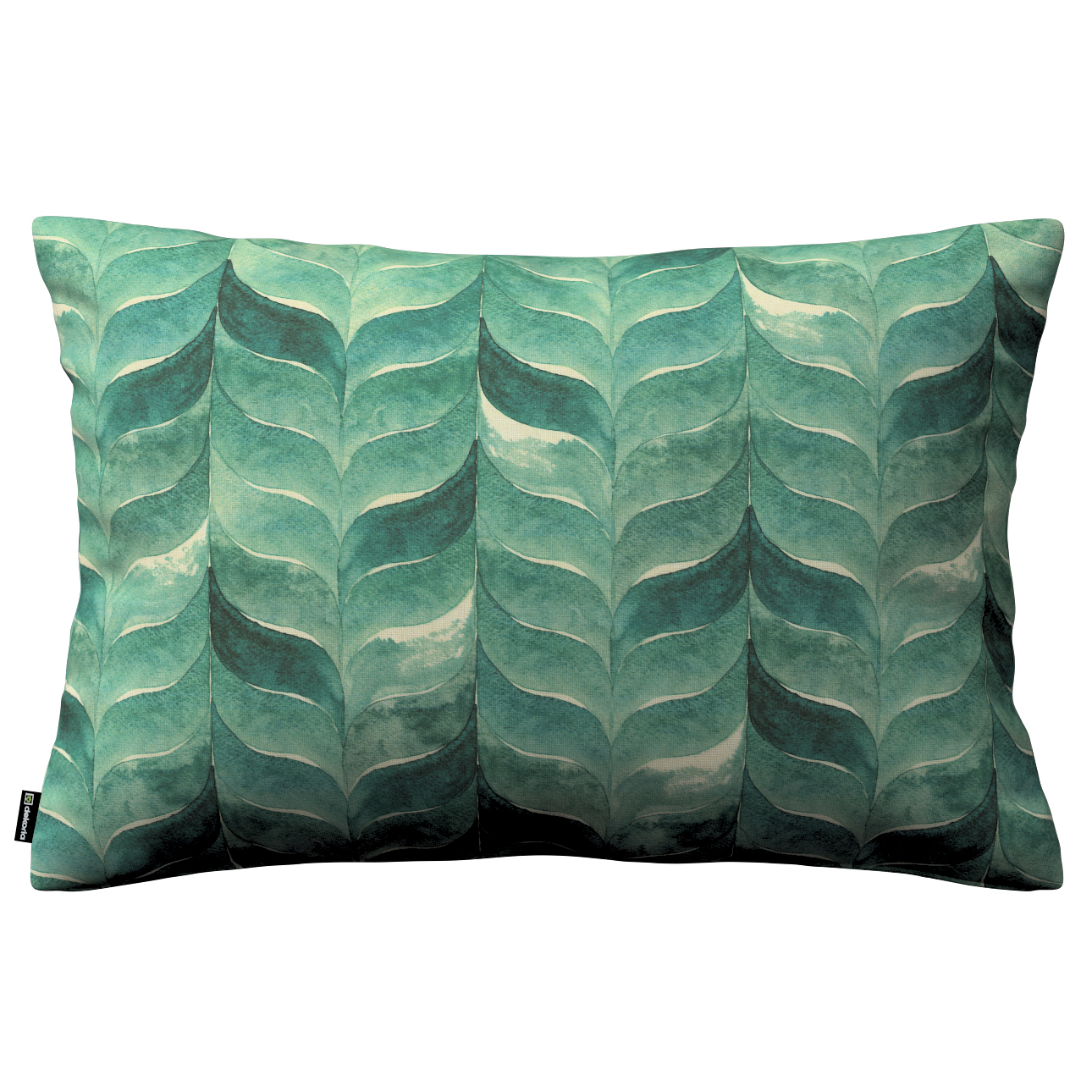 Karin - jednoduchá obliečka, 60x40cm, smaragdovo - zelený vzor na plátne, 47 x 28 cm, Abigail, 143-16 Karin - jednoduchá obliečka, 60x40cm, smaragdovo - zelený vzor na plátne, 47 x 28 cm, Abigail, 143-16