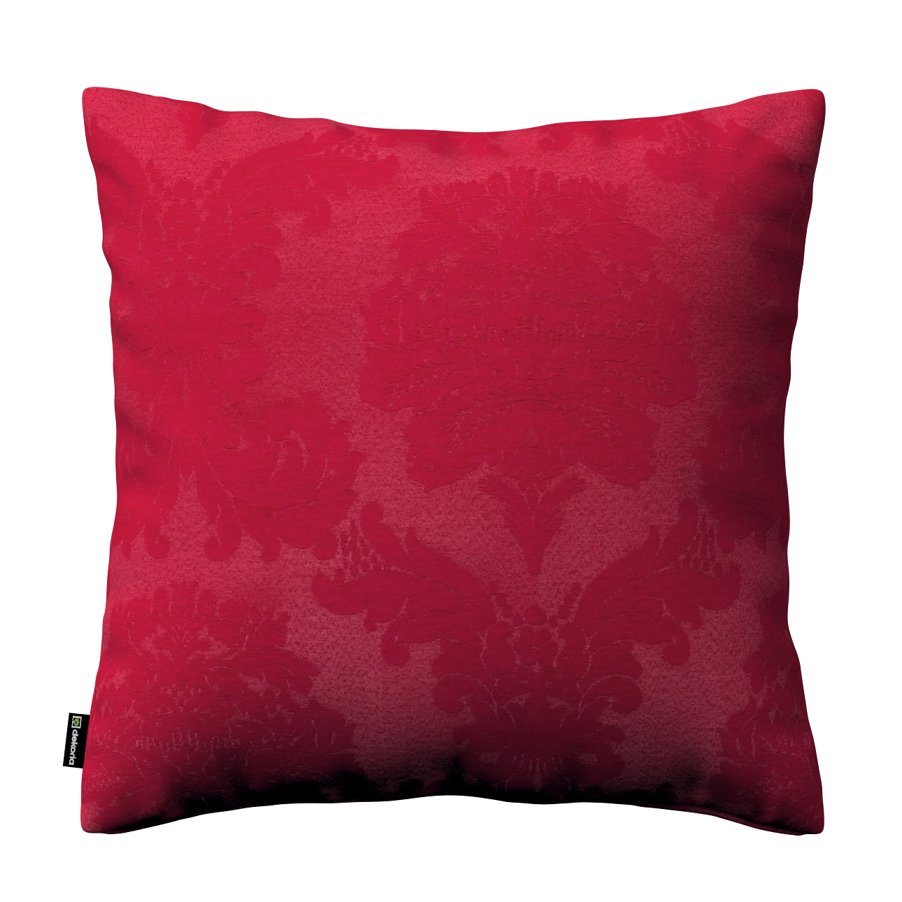 Karin - jednoduchá obliečka, bordová tkanina s vytkaným ornamentom , 43 x 43 cm, Damasco, 613-13 Karin - jednoduchá obliečka, bordová tkanina s vytkaným ornamentom , 43 x 43 cm, Damasco, 613-13