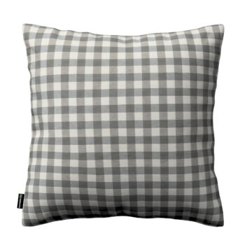 Karin - jednoduchá obliečka, sivo-biele káro, 43 x 43 cm, Quadro, 136-11