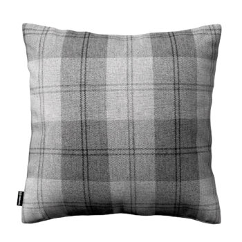 Karin - jednoduchá obliečka, sivo - grafitové káro, 43 x 43 cm, Edinburg, 115-75