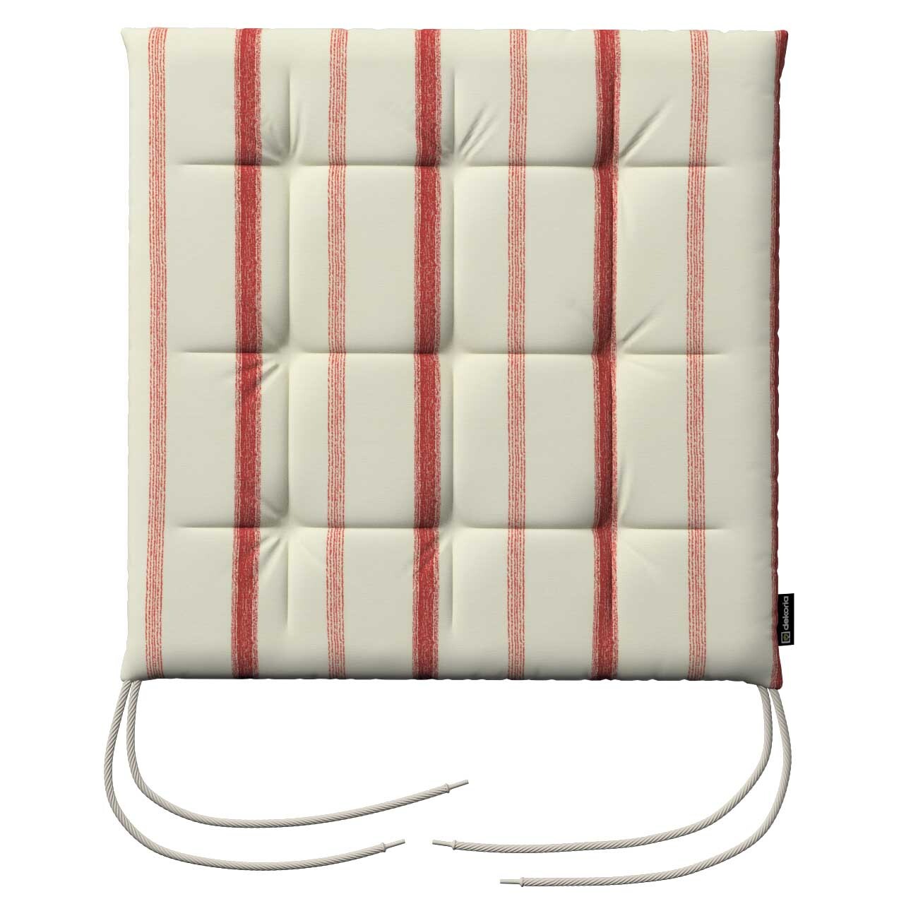 Karol s viazaním, svetlo a tmavo bordový pásik na svetlobéžovom podklade , 40 x 40 x 3,5 cm, Avinon, 129-15 Karol s viazaním, svetlo a tmavo bordový pásik na svetlobéžovom podklade , 40 x 40 x 3,5 cm, Avinon, 129-15