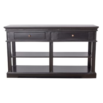 Konzolový stolík Josephine 140 x 38 x 80 cm black, 140 x 38 x 80 cm