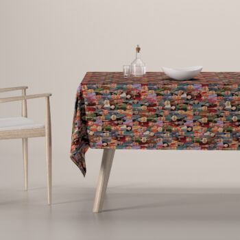 Obrus na stôl obdĺžnikový, červeno-modrá, Intenso Premium, 144-15