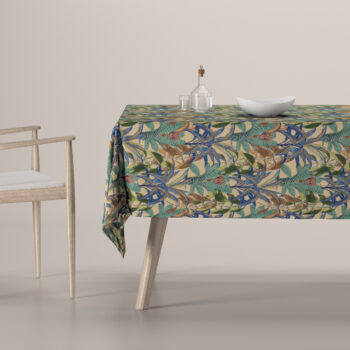 Obrus na stôl obdĺžnikový, zeleno-modrá, Intenso Premium, 144-29