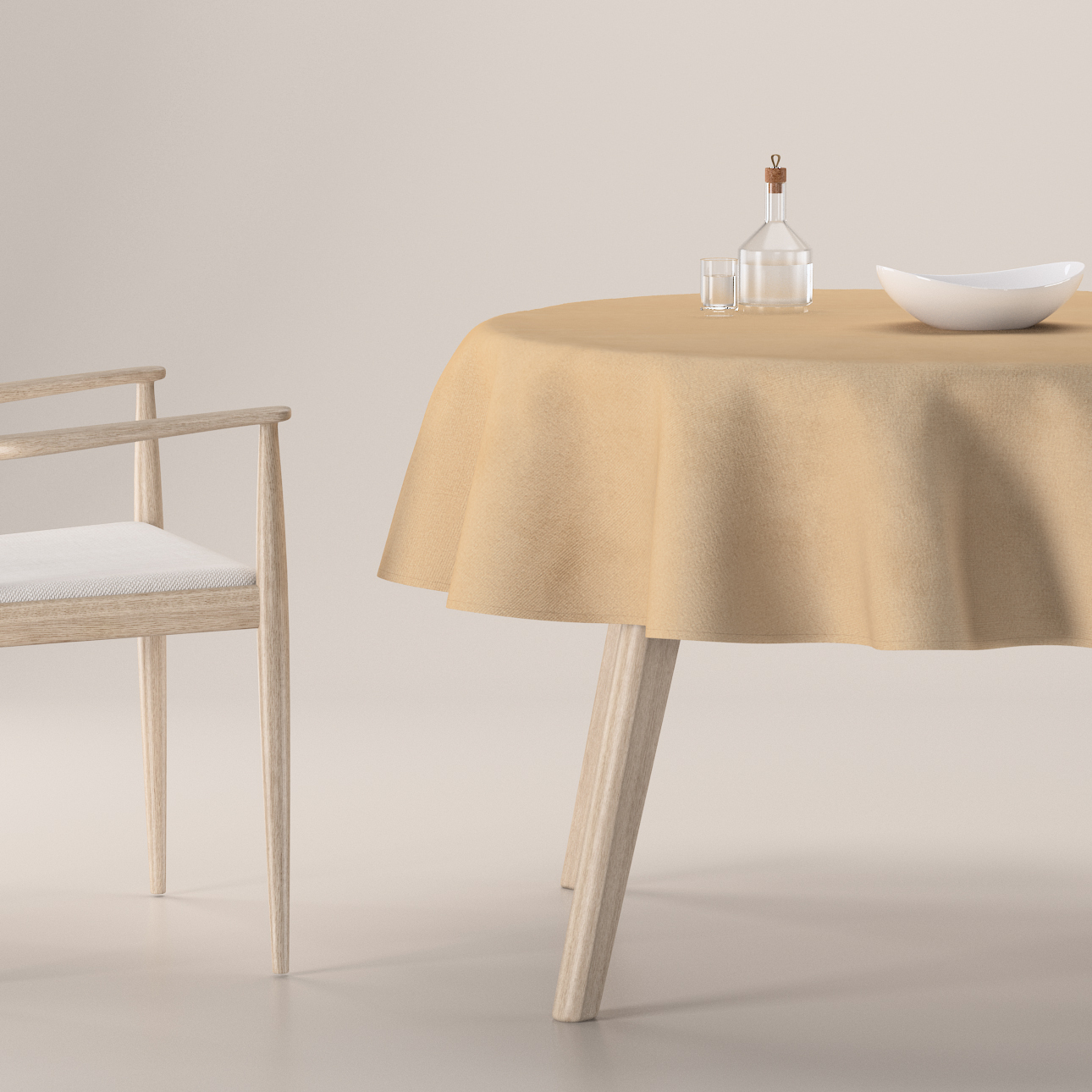 Obrus okrúhly, béžová, Crema, 180-47 Obrus okrúhly, béžová, Crema, 180-47