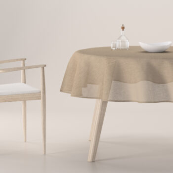 Obrus okrúhly, béžová, Sensuale Premium, 144-40