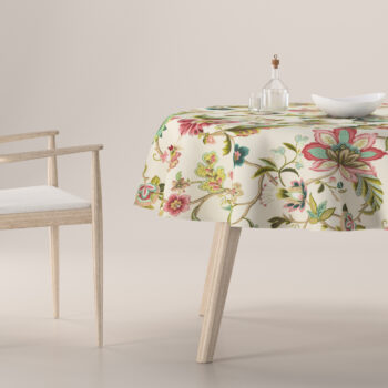 Obrus okrúhly, farebné kvety, Londres, 122-00