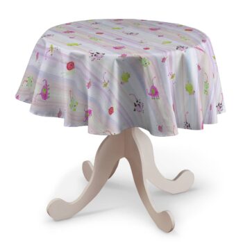 Obrus okrúhly, farebné zvieratka na farebnom pozadí, Výpredaj, 151-05