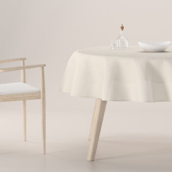 Obrus okrúhly, krém, Sensuale Premium, 144-42