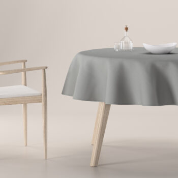 Obrus okrúhly, sivá, Loneta, 133-24