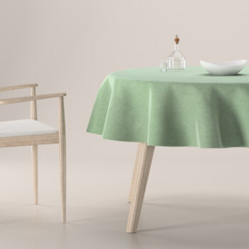 Obrus okrúhly, svetlozelená , Crema, 185-83