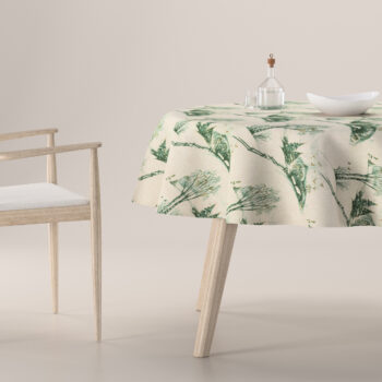 Obrus okrúhly, zeleno-béžová, Avinon, 629-44