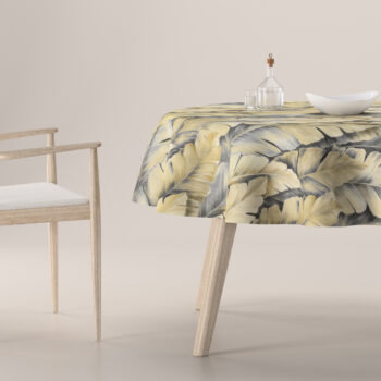 Obrus okrúhly, žlto-sivá, Arte, 144-03