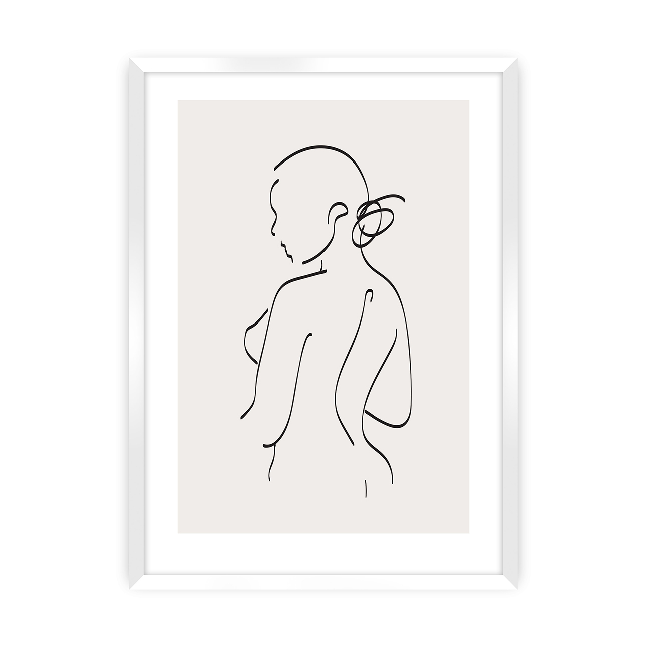 Plagát Body Line I, 21 x 30 cm, Ramka: Biała Plagát Body Line I, 21 x 30 cm, Ramka: Biała
