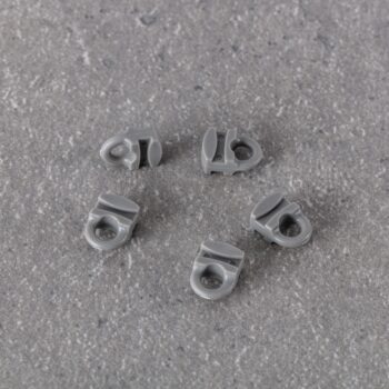 Posuvník s okom pre stropnú lištu Premium sivá, 1 x  0,5 x 1,5 cm