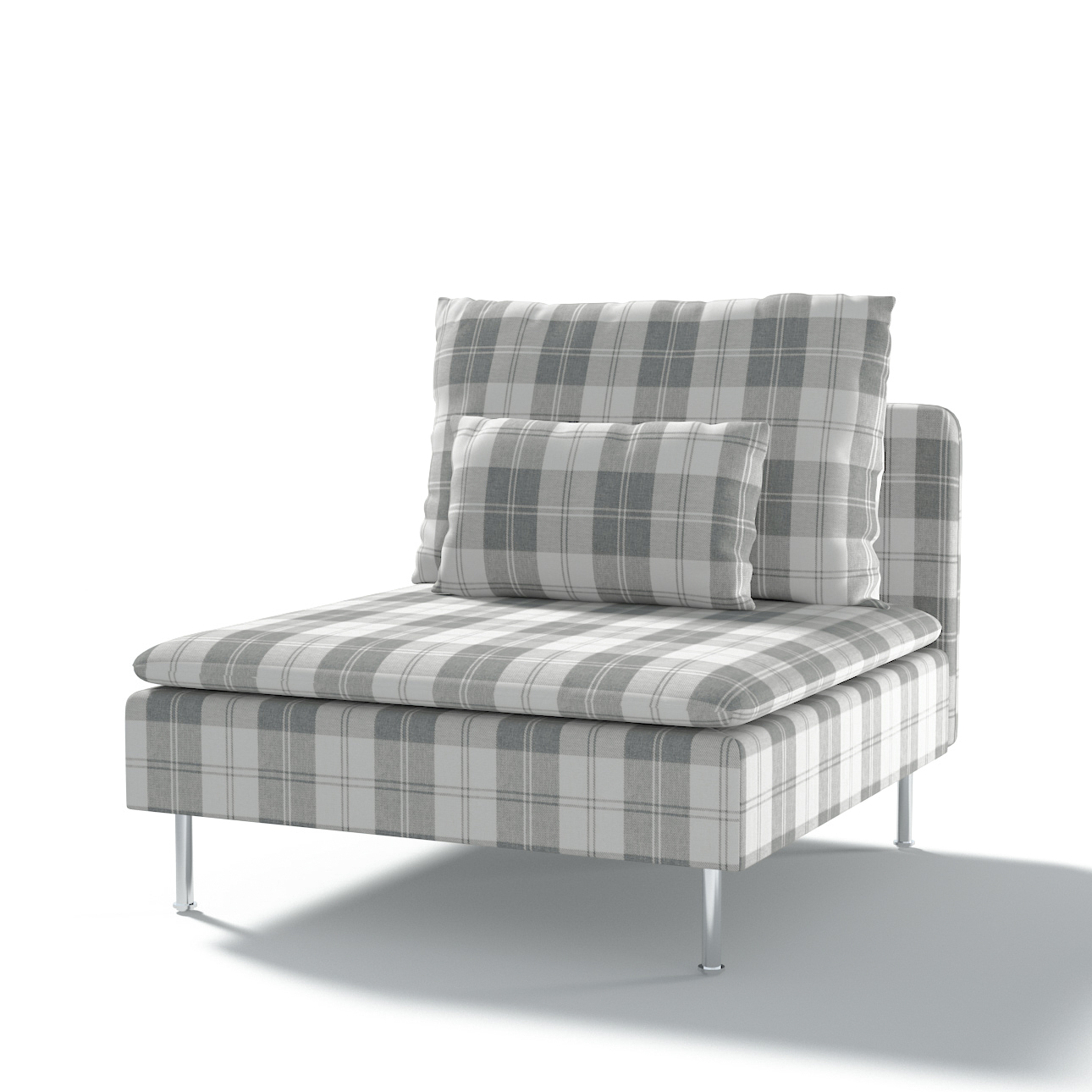 Poťah na 1 sed. diel Söderhamn, sivo - biele káro, Poťah na 1 sed. diel Söderhamn, Edinburg, 115-79 Poťah na 1 sed. diel Söderhamn, sivo - biele káro, Poťah na 1 sed. diel Söderhamn, Edinburg, 115-79