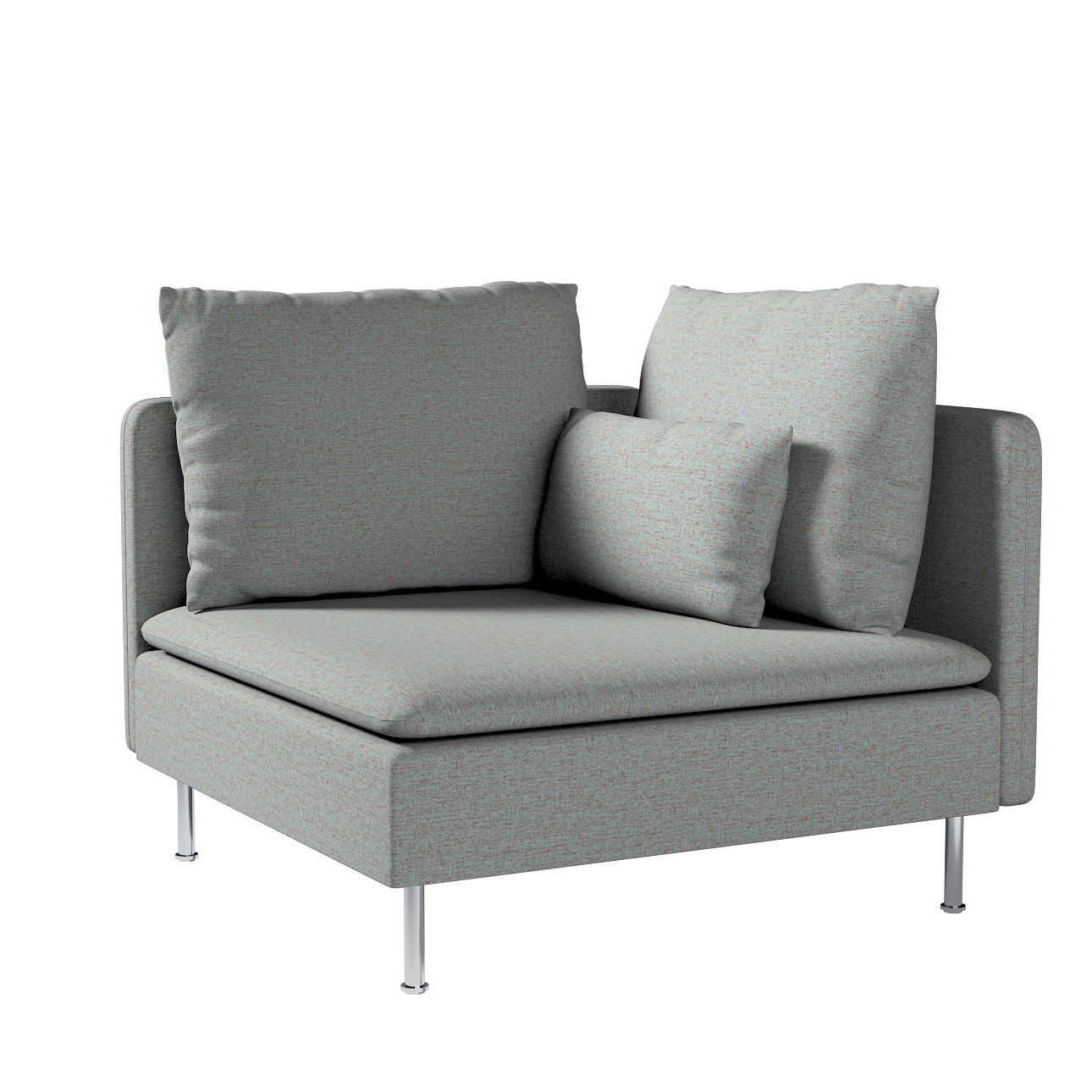 Poťah na rohový diel Söderhamn, modrá melanž, Poťah na rohový diel Söderhamn, Madrid, 162-32 Poťah na rohový diel Söderhamn, modrá melanž, Poťah na rohový diel Söderhamn, Madrid, 162-32