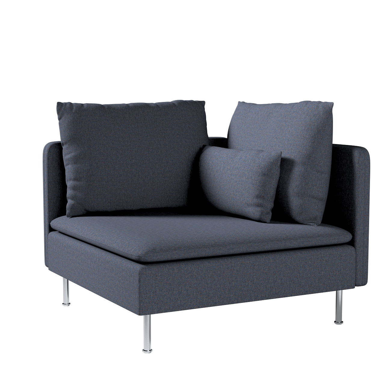 Poťah na rohový diel Söderhamn, tmavomodrý melanž, Poťah na rohový diel Söderhamn, Madrid, 162-30 Poťah na rohový diel Söderhamn, tmavomodrý melanž, Poťah na rohový diel Söderhamn, Madrid, 162-30