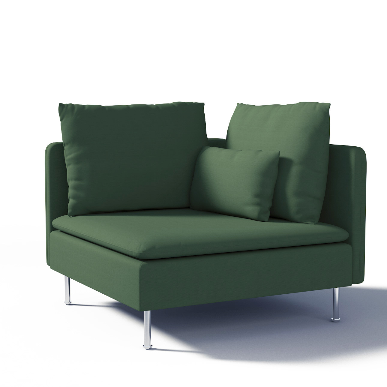 Poťah na rohový diel Söderhamn, zelená, Poťah na rohový diel Söderhamn, Cotton Panama, 702-06 Poťah na rohový diel Söderhamn, zelená, Poťah na rohový diel Söderhamn, Cotton Panama, 702-06