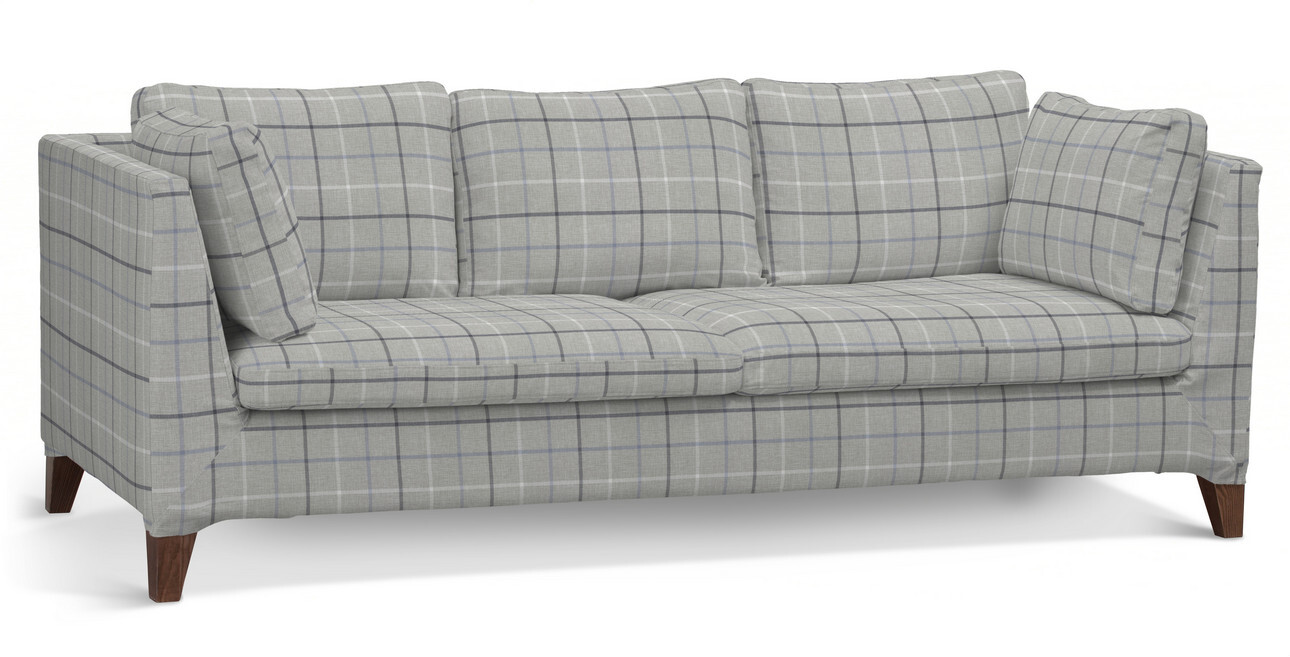 Poťah na sedačku Stockholm 3 - os., šedo - modré káro, Poťah na sedačku Stockholm 3-os., Edinburg, 703-18 Poťah na sedačku Stockholm 3 - os., šedo - modré káro, Poťah na sedačku Stockholm 3-os., Edinburg, 703-18