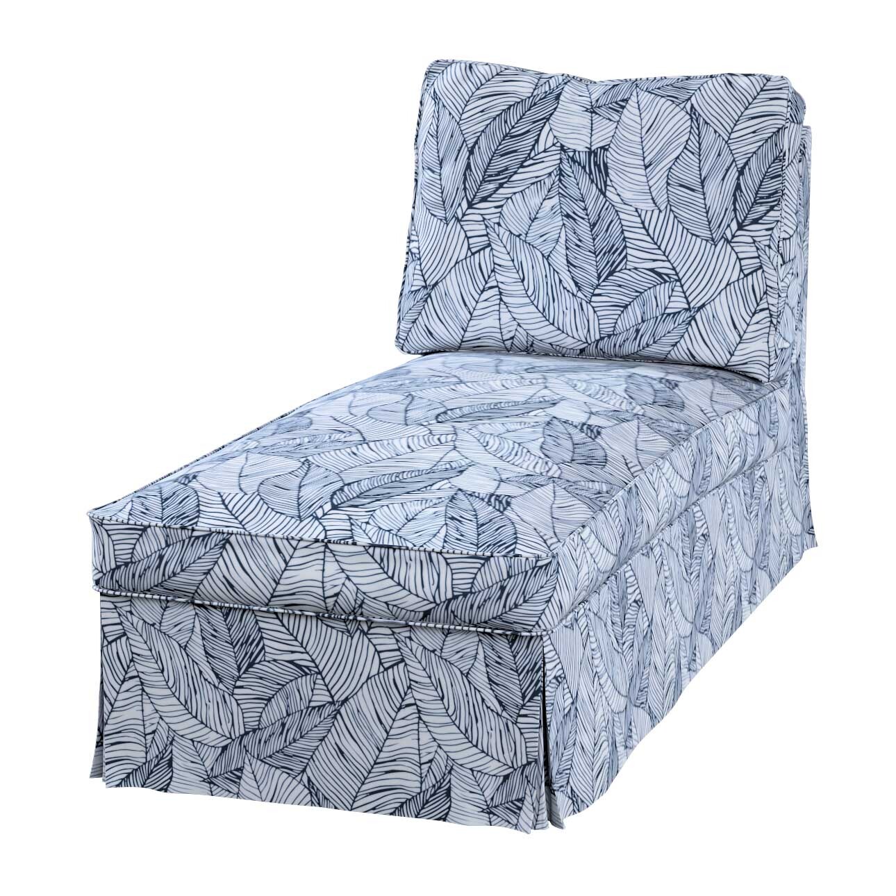 Poťah na šezlong Ektorp jednoduchý, Hvid med mørkeblå, Poťah na šezlong Ektorp jednoduchý, Velvet, 704-34 Poťah na šezlong Ektorp jednoduchý, Hvid med mørkeblå, Poťah na šezlong Ektorp jednoduchý, Velvet, 704-34