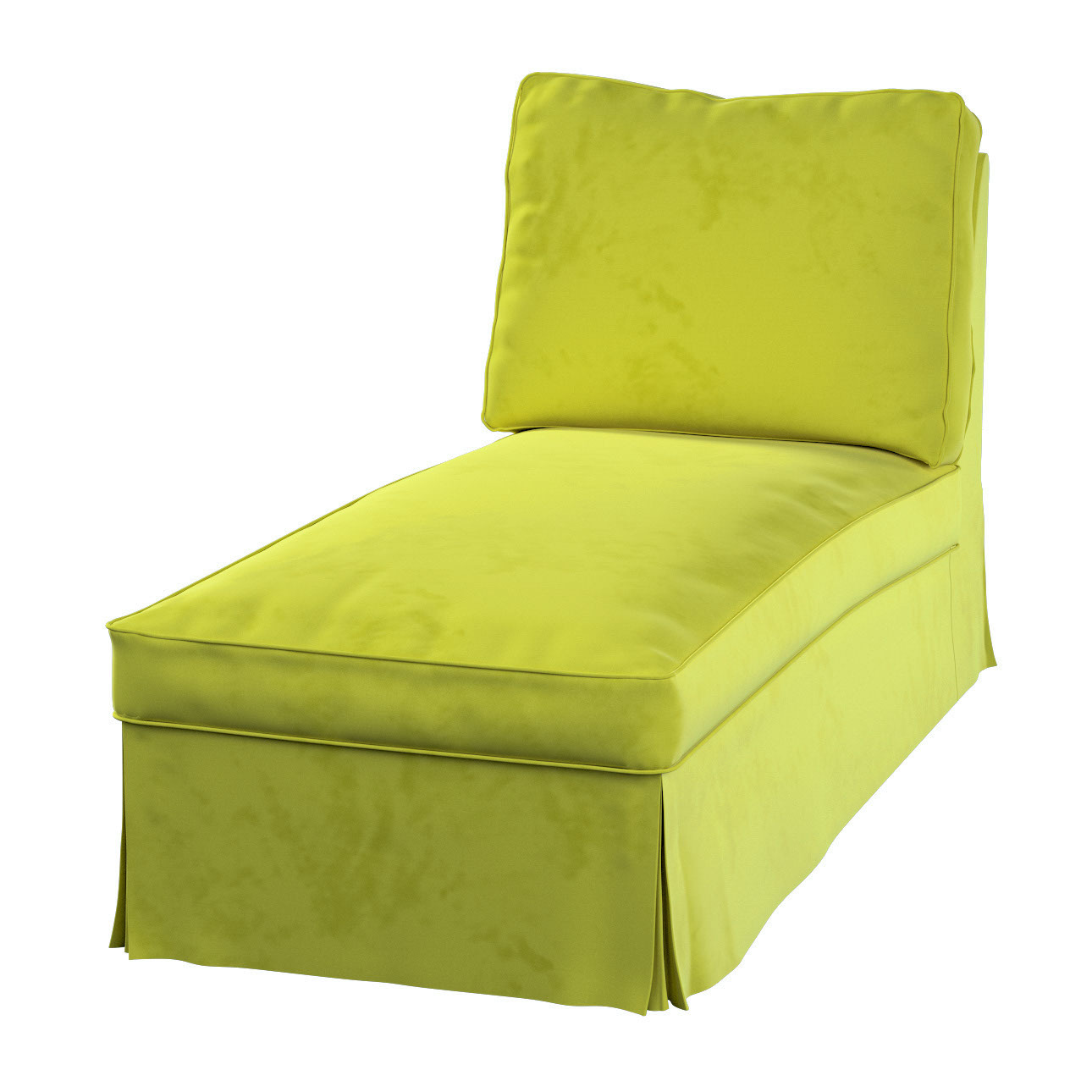 Poťah na šezlong Ektorp jednoduchý, zelená, Poťah na šezlong Ektorp jednoduchý, Living Velvet, 704-78 Poťah na šezlong Ektorp jednoduchý, zelená, Poťah na šezlong Ektorp jednoduchý, Living Velvet, 704-78