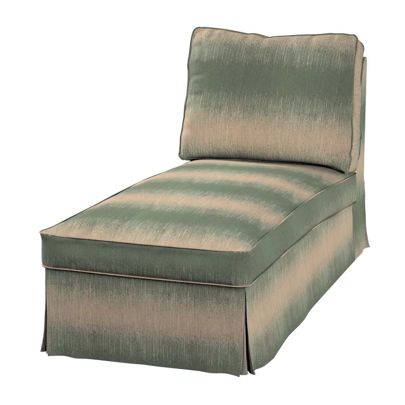 Poťah na šezlong Ektorp jednoduchý, zeleno-béžová, Poťah na šezlong Ektorp jednoduchý, Living, 105-62 Poťah na šezlong Ektorp jednoduchý, zeleno-béžová, Poťah na šezlong Ektorp jednoduchý, Living, 105-62