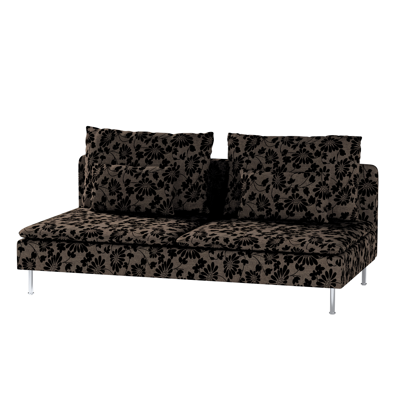 Poťah na trojpohovku Söderhamn, 3-os., hnedá a čierna, Poťah na trojpohovku Söderhamn, Living 2, 162-10 Poťah na trojpohovku Söderhamn, 3-os., hnedá a čierna, Poťah na trojpohovku Söderhamn, Living 2, 162-10