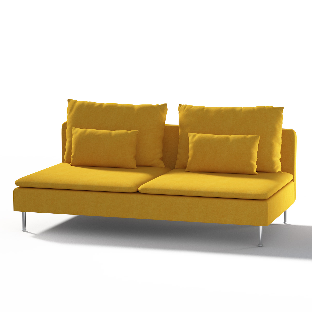 Poťah na trojpohovku Söderhamn, 3-os., horčicový šenil, Poťah na trojpohovku Söderhamn, Etna, 705-04 Poťah na trojpohovku Söderhamn, 3-os., horčicový šenil, Poťah na trojpohovku Söderhamn, Etna, 705-04