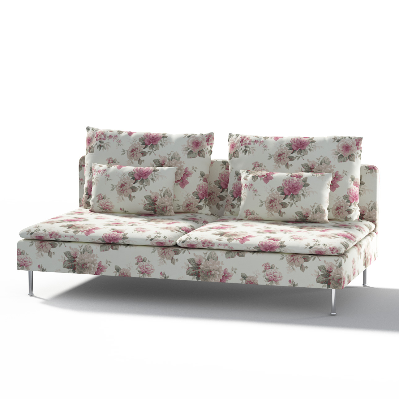 Poťah na trojpohovku Söderhamn, 3-os., ružovo-béžové ruže na krémovom podklade, Poťah na trojpohovku Söderhamn, Londres, 141-07 Poťah na trojpohovku Söderhamn, 3-os., ružovo-béžové ruže na krémovom podklade, Poťah na trojpohovku Söderhamn, Londres, 141-07