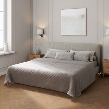 Prehoz prešívaný do kosoštvorcov, Grå, Velvet, 704-11