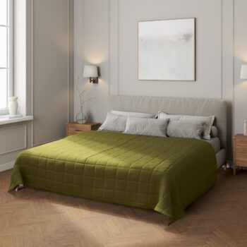 Prehoz prešívaný do štvorcov, olivovo zelená, Etna, 161-26