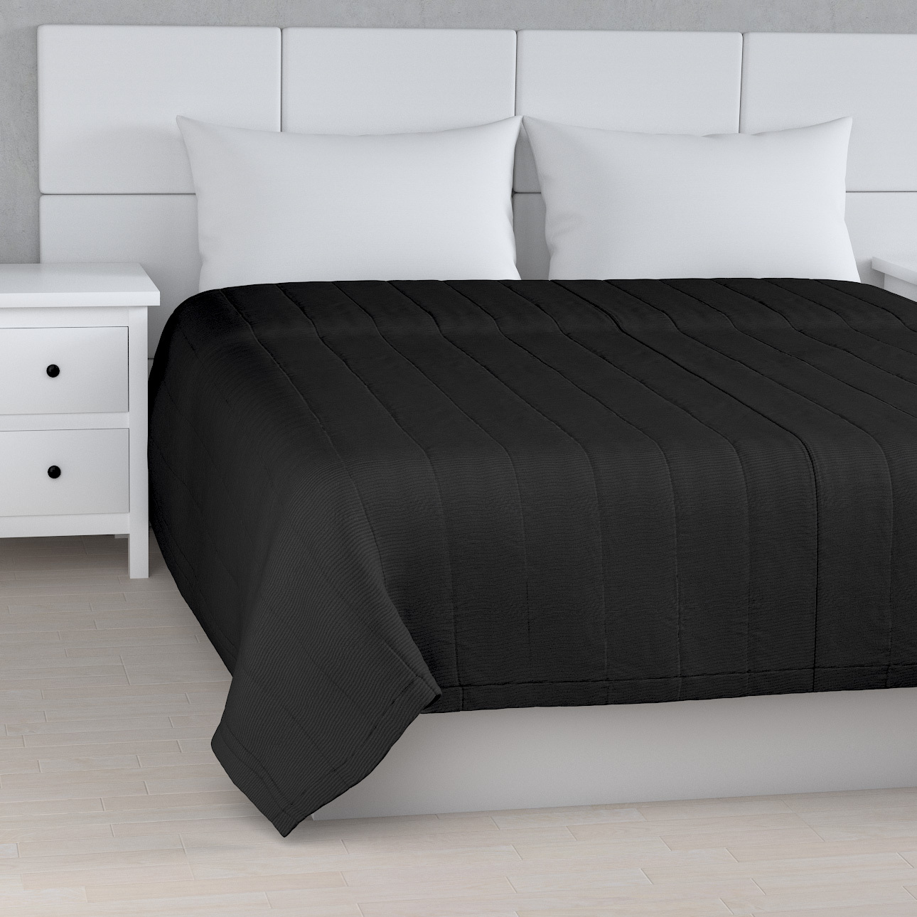 Prehoz s pozdĺžným prešívaním, čierna, Etna, 705-00 Prehoz s pozdĺžným prešívaním, čierna, Etna, 705-00