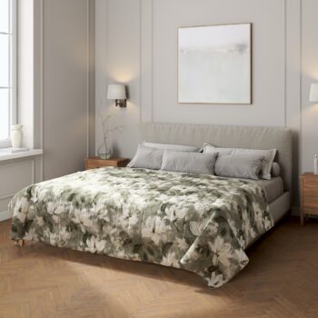 Prehoz  s pozdĺžným prešívaním, grå-hvid, Velvet, 184-24